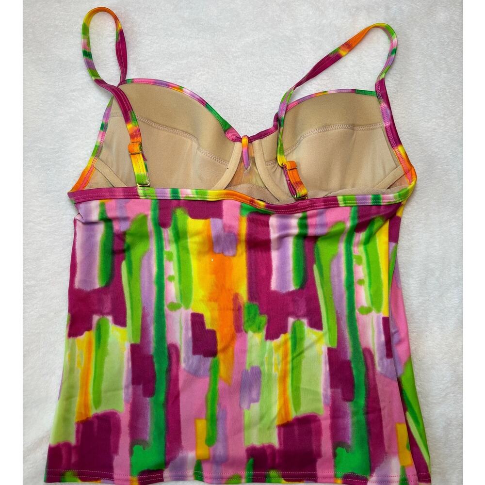 Victorias Secret Swimwear Multicolor Tankini Swimsuit 34A + 2 Bottoms M / L - Picture 4 of 11